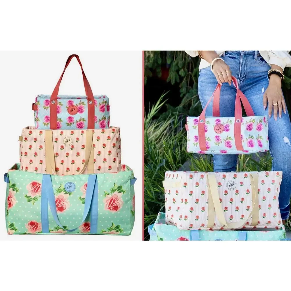 New plunder Set Of 3 Collapsable Totes 3 Sizes New Super Cute